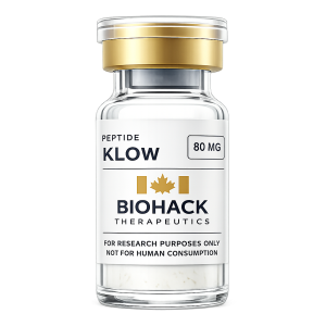 Biohack Therapeutics KLOW Blend research vial, 80mg