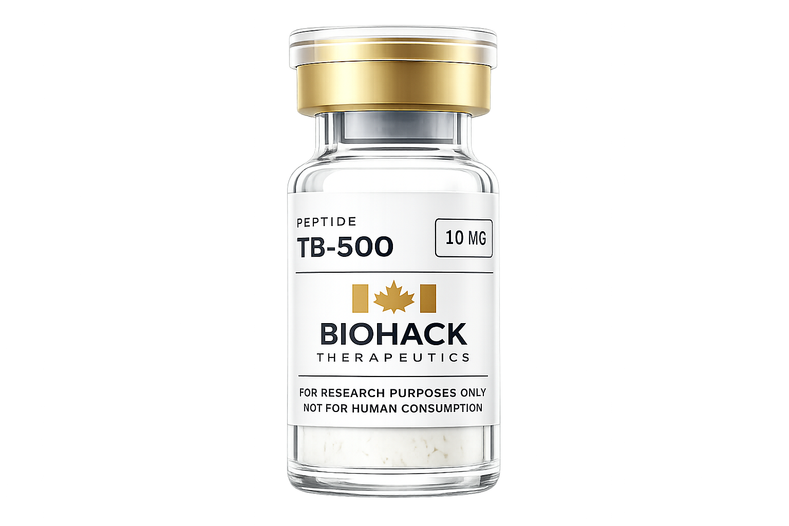 Biohack Therapeutics TB-500 research vial, 10mg
