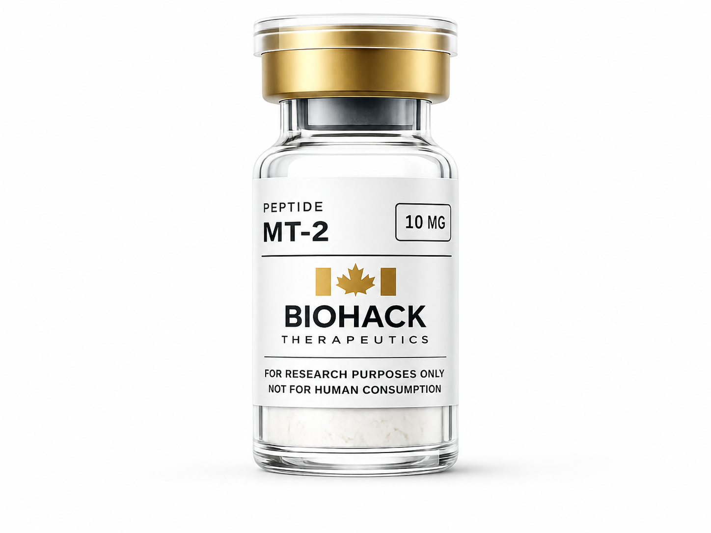 Biohack Therapeutics Melanotan II research vial, 10mg