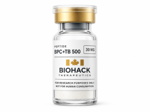 Biohack Therapeutics Wolverine Stack BPC-157 + TB-500 research vial, 30mg